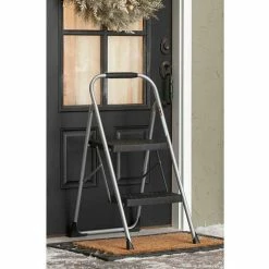 Cosco® Steel 2 Step Stool Ladder with Rubber Hand Grip, Type III -Ladders Sales Store 11308PBL1E 06