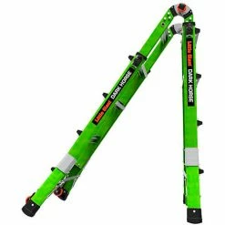 Little Giant Fiberglass Dark Horse 2.0 Multi-Use Extension Ladder, 17' Type 1A, Green -Ladders Sales Store 16117 001 03
