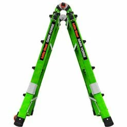 Little Giant Fiberglass Dark Horse 2.0 Multi-Use Extension Ladder, 17' Type 1A, Green -Ladders Sales Store 16117 001 04