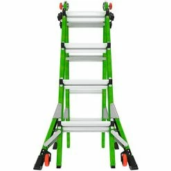 Little Giant Fiberglass Dark Horse 2.0 Multi-Use Extension Ladder, 17' Type 1A, Green -Ladders Sales Store 16117 001 05