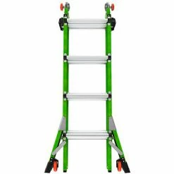 Little Giant Fiberglass Dark Horse 2.0 Multi-Use Extension Ladder, 17' Type 1A, Green -Ladders Sales Store 16117 001 07