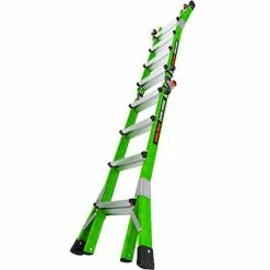 Little Giant Fiberglass Dark Horse 2.0 Multi-Use Extension Ladder, 17' Type 1A, Green -Ladders Sales Store 16117 001 09