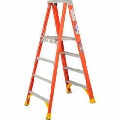 Werner 4' Fiberglass Platform Step Ladder 300 lb. Cap - P6204 -Ladders Sales Store 207670 02