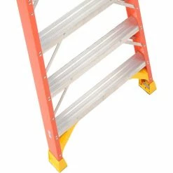 Werner 6' Fiberglass Platform Step Ladder 300 lb. Cap - P6206 30 Werner 6' Fiberglass Platform Step Ladder 300 lb. Cap - P6206 -Ladders Sales Store 207671 09