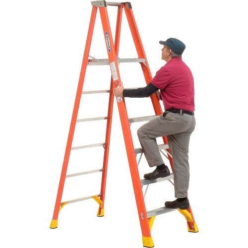Werner 6' Fiberglass Platform Step Ladder 300 lb. Cap - P6206 15 Werner 6' Fiberglass Platform Step Ladder 300 lb. Cap - P6206 - Image 13