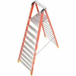 Werner 10' Fiberglass Platform Step Ladder 300 lb. Cap - P6210 26 Werner 10' Fiberglass Platform Step Ladder 300 lb. Cap - P6210 -Ladders Sales Store 207674 09