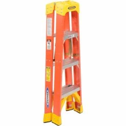 Werner 4' Dual Access Fiberglass Step Ladder 300 lb. Cap - T6204 -Ladders Sales Store 207675 02