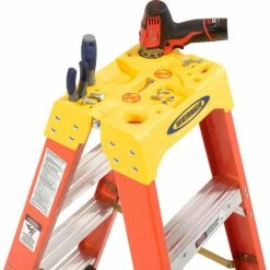 Werner 4' Dual Access Fiberglass Step Ladder 300 lb. Cap - T6204 -Ladders Sales Store 207675 04
