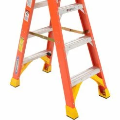 Werner 4' Dual Access Fiberglass Step Ladder 300 lb. Cap - T6204 -Ladders Sales Store 207675 06