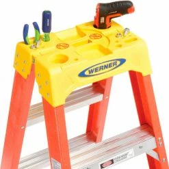 Werner 5' Dual Access Fiberglass Step Ladder 300 lb. Cap - T6205 -Ladders Sales Store 207676 04