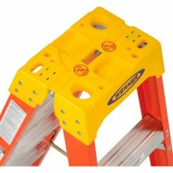 Werner 6' Dual Access Fiberglass Step Ladder 300 lb. Cap - T6206 -Ladders Sales Store 207677 03