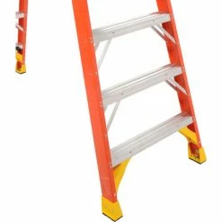 Werner 10' Dual Access Fiberglass Step Ladder 300 lb. Cap - T6210 -Ladders Sales Store 207679 08