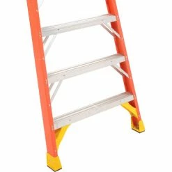 Werner 12' Dual Access Fiberglass Step Ladder 300 lb. Cap - T6212 -Ladders Sales Store 207680 08