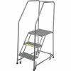 Ballymore Grip 16"W 3 Step Steel Rolling Ladder 21"D Top Step - H31820G -Ladders Sales Store 237326