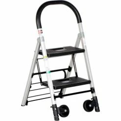 Vestil Folding Stepladder Also Functions as a Hand Truck 20"D x 37"H