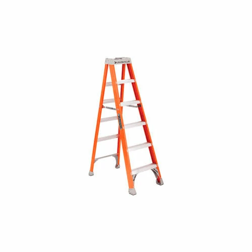 Louisville 6' Fiberglass Step Ladder - 300 lb Cap. - FS150-6 3 Louisville 6' Fiberglass Step Ladder - 300 lb Cap. - FS150-6