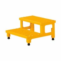 Vestil ASP-24 Adjustable Height Step Stand, Carbon Steel 24"W x 24"L