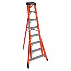 Werner 8' Fiberglass Tripod Step Ladder - FTP6208