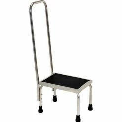 Vestil Stainless Steel Medical Step Stand with Handle FT-SS-1HR