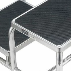 Global Industrial™ Chrome Two-Step Foot Stool With Handrail -Ladders Sales Store 436961 09