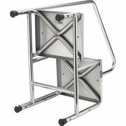 Global Industrial™ Chrome Two-Step Foot Stool With Handrail -Ladders Sales Store 436961 11