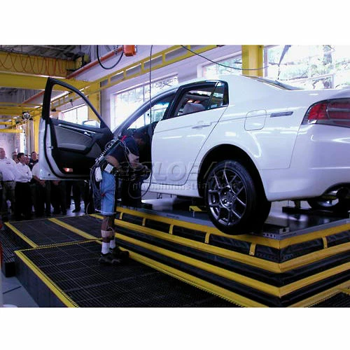 Structural Plastics Corp Add-A-Level Stackable Platform Starter 2-5/8" Thick 3' x 8' Black 7 Structural Plastics Corp Add-A-Level Stackable Platform Starter 2-5/8" Thick 3' x 8' Black - Image 5