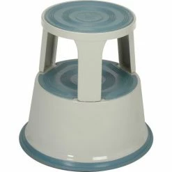 Global Industrial™ 17"H Rolling Step Stool - Gray