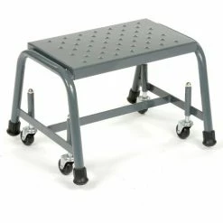 Ballymore Perforated 16"W 1 Step Steel Rolling Ladder 10"D Top Step - 118P