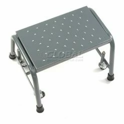 Ballymore Perforated 16"W 1 Step Steel Rolling Ladder 10"D Top Step - 118P -Ladders Sales Store 607320 05