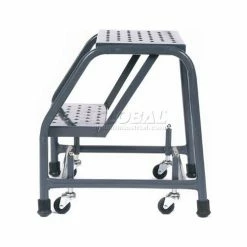 Ballymore Perforated 16"W 2 Step Steel Rolling Ladder 20"D Top Step - 21821PSU 17 Ballymore Perforated 16"W 2 Step Steel Rolling Ladder 20"D Top Step - 21821PSU -Ladders Sales Store 607321 03 1