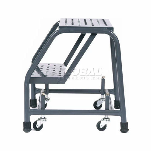 Ballymore Perforated 16"W 2 Step Steel Rolling Ladder 20"D Top Step - 21821PSU 5 Ballymore Perforated 16"W 2 Step Steel Rolling Ladder 20"D Top Step - 21821PSU - Image 3