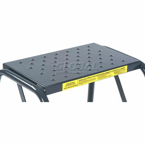 Ballymore Perforated 16"W 2 Step Steel Rolling Ladder 20"D Top Step - 21821PSU 9 Ballymore Perforated 16"W 2 Step Steel Rolling Ladder 20"D Top Step - 21821PSU - Image 7