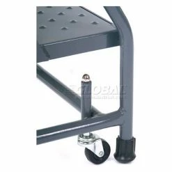 Ballymore Perforated 16"W 2 Step Steel Rolling Ladder 10"D Top Step - 218P -Ladders Sales Store 607321 31