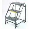 Ballymore Perforated 16"W 3 Step Steel Rolling Ladder 10"D Top Step - 318P -Ladders Sales Store 607322