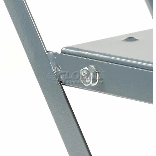 Ballymore Perforated 16"W 3 Step Steel Rolling Ladder 10"D Top Step - 318P 11 Ballymore Perforated 16"W 3 Step Steel Rolling Ladder 10"D Top Step - 318P - Image 9