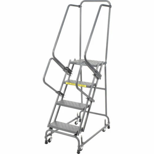 Ballymore Perforated 16"W 4 Step Steel Rolling Ladder 21"D Top Step - FSH41821P 3 Ballymore Perforated 16"W 4 Step Steel Rolling Ladder 21"D Top Step - FSH41821P