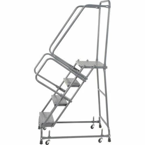 Ballymore Perforated 16"W 4 Step Steel Rolling Ladder 21"D Top Step - FSH41821P 5 Ballymore Perforated 16"W 4 Step Steel Rolling Ladder 21"D Top Step - FSH41821P - Image 3