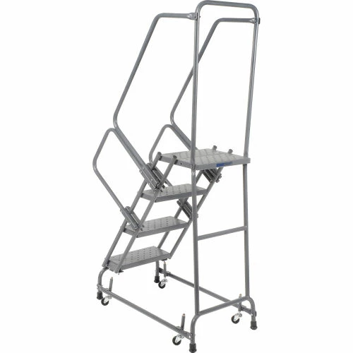 Ballymore Perforated 16"W 4 Step Steel Rolling Ladder 21"D Top Step - FSH41821P 6 Ballymore Perforated 16"W 4 Step Steel Rolling Ladder 21"D Top Step - FSH41821P - Image 4