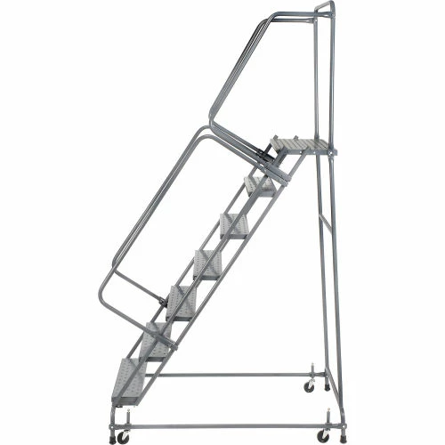 Ballymore Perforated 16"W 7 Step Steel Rolling Ladder 14"D Top Step - FSH718P 6 Ballymore Perforated 16"W 7 Step Steel Rolling Ladder 14"D Top Step - FSH718P - Image 4