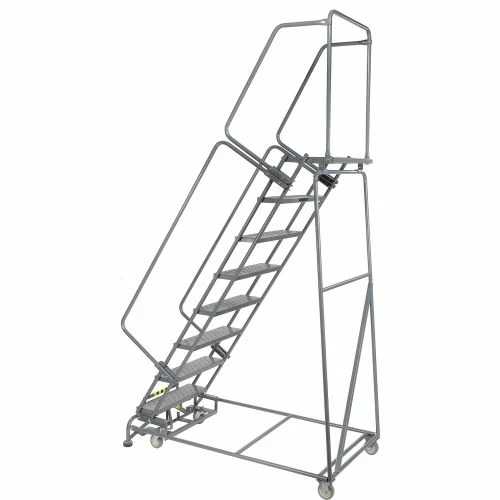 Ballymore Perforated 24"W 8 Step Steel Rolling Ladder 14"D Top Step - FS083214P 6 Ballymore Perforated 24"W 8 Step Steel Rolling Ladder 14"D Top Step - FS083214P - Image 4