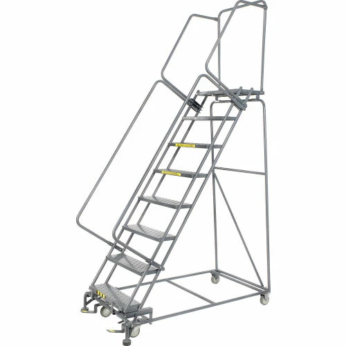Ballymore Perforated 24"W 8 Step Steel Rolling Ladder 14"D Top Step - FS083214P 4 Ballymore Perforated 24"W 8 Step Steel Rolling Ladder 14"D Top Step - FS083214P - Image 2