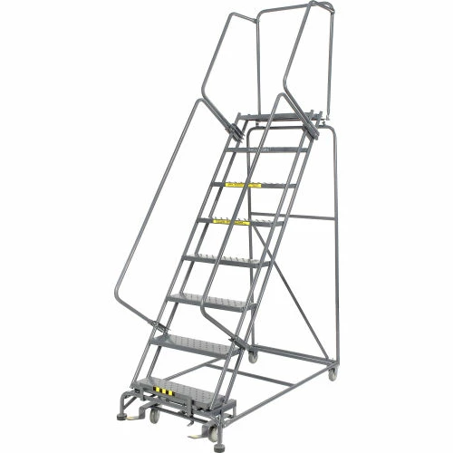 Ballymore Perforated 24"W 8 Step Steel Rolling Ladder 14"D Top Step - FS083214P 3 Ballymore Perforated 24"W 8 Step Steel Rolling Ladder 14"D Top Step - FS083214P