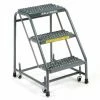 Ballymore Grip 16"W 3 Step Steel Rolling Ladder 10"D Top Step - 318G -Ladders Sales Store 607342