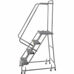 Ballymore Grip 16"W 4 Step Steel Rolling Ladder 14"D Top Step - FSH418G 20 Ballymore Grip 16"W 4 Step Steel Rolling Ladder 14"D Top Step - FSH418G -Ladders Sales Store 607343 02