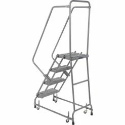 Ballymore Grip 16"W 4 Step Steel Rolling Ladder 14"D Top Step - FSH418G 21 Ballymore Grip 16"W 4 Step Steel Rolling Ladder 14"D Top Step - FSH418G -Ladders Sales Store 607343 03