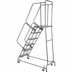 Ballymore Perforated 24"W 6 Step Steel Rolling Ladder 21"D Top Step- Lock Type A - FSH62621P 19 Ballymore Perforated 24"W 6 Step Steel Rolling Ladder 21"D Top Step- Lock Type A - FSH62621P -Ladders Sales Store 607366 02