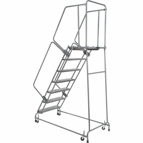 Ballymore Perforated 16"W 7 Step Steel Rolling Ladder 21"D Top Step - FSH71821P 6 Ballymore Perforated 16"W 7 Step Steel Rolling Ladder 21"D Top Step - FSH71821P - Image 4