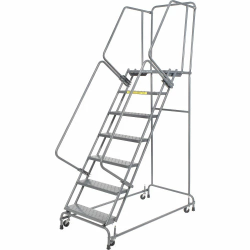 Ballymore Perforated 16"W 7 Step Steel Rolling Ladder 21"D Top Step - FSH71821P 4 Ballymore Perforated 16"W 7 Step Steel Rolling Ladder 21"D Top Step - FSH71821P - Image 2