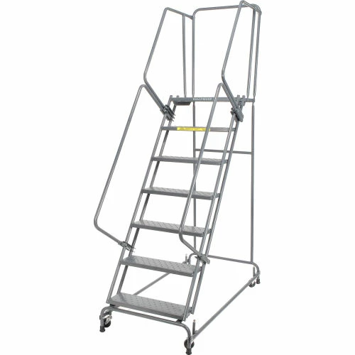 Ballymore Perforated 16"W 7 Step Steel Rolling Ladder 21"D Top Step - FSH71821P 3 Ballymore Perforated 16"W 7 Step Steel Rolling Ladder 21"D Top Step - FSH71821P