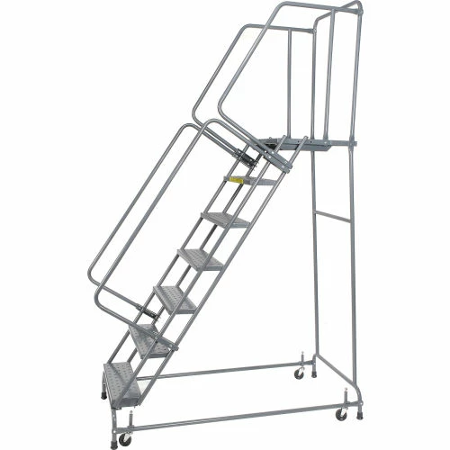 Ballymore Perforated 16"W 7 Step Steel Rolling Ladder 21"D Top Step - FSH71821P 5 Ballymore Perforated 16"W 7 Step Steel Rolling Ladder 21"D Top Step - FSH71821P - Image 3